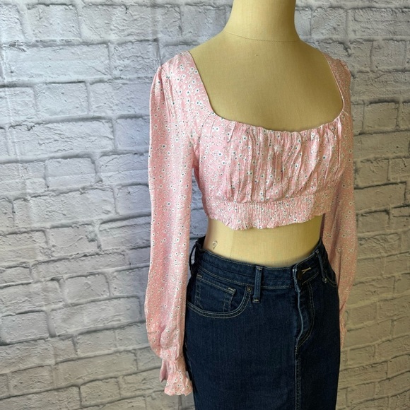 Princess Polly Pink Floral Crop Top - Picture 7 of 16